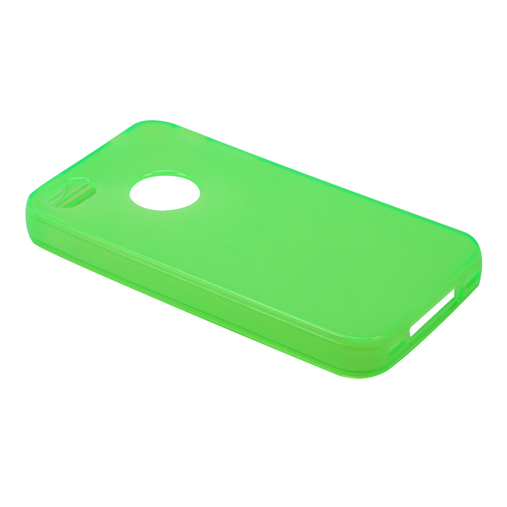 iPHONE 4S 4 TPU Gel Case (Green)